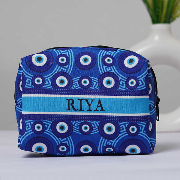 Blue Evil Eye Box Pouch